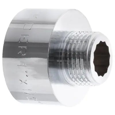 Переходник (коннектор) 1/2"х1" (хром) Koer KF.A0610.CHR (KF0135) Переходник (коннектор) 1/2"х1" (хром) Koer KF.A0610.CHR (KF0135)