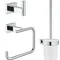 Набор аксессуаров 3 в 1 Grohe Essentials Cube New (40757001)