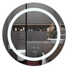 Зеркало Mixxus PLAIN MC02-80 с LED Touch, Anti-fog, димером, регулировкой яркости, часами (MI6931)