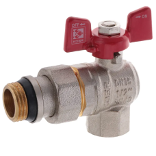 Кран с американкой 1/2" "антипротечка" (Koer KR.228-Gi) угловой (KR0196)