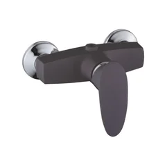 Смеситель для душевой кабины Plamix CEZAR-003 SET Graphite, со шлангом, лейкой и кронштейном (PM068
