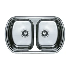 Мийка кухонна HAIBA 80x49 DOUBLE (decor) (HB0572)