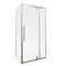Душевая кабина без поддона Mixxus Premium BEVEL SC01-100x80x195-TR Chrome прозрачное стекло 6мм (MI