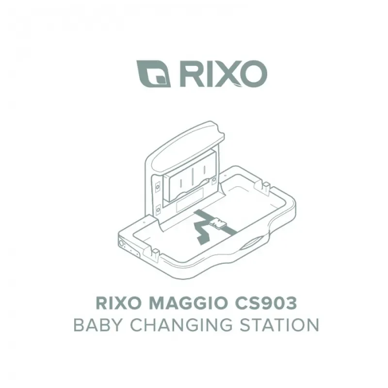 Настенный пеленальный столик с усиленными бортами Rixo Maggio (CS903)