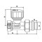 Кран радіаторний термостатичний Roho R5161-050 - 1/2" (М30х1,5) прямий (антипротечка) (RO0125)