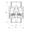 Клапан обратный Koer (никелированный) 1/2" (Koer KR.172.N) (KR2780)