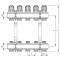 Коллекторный блок с термостатическими клапанами Koer KR.1100-11 1”x11 ways (KR2637)