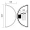Зеркало Mixxus Premium TOPPER MS03-60x120 (LED Touch, Anti-fog, димер (3-6,5kK)) (MP6635)