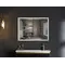 Зеркало Mixxus FLAT MR04-100x60 с LED Touch, Anti-fog, димером, регулировкой яркости, часами (MI600