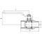 Кран шаровый Koer KG.205 - 1/2" FM ГШР (газ) (KR4965)