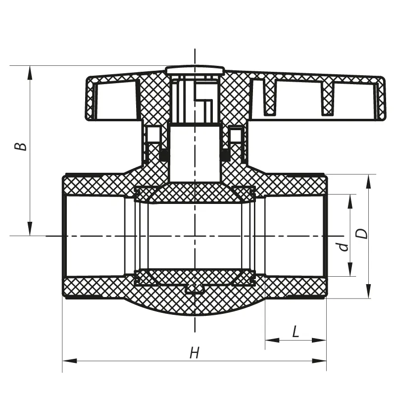 Кран шаровый PPR КШ для хол. воды 32 (Koer K0084.PRO) (KP0101) Кран шаровый PPR КШ для хол. воды 32 (Koer K0084.PRO) (KP0101)