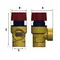 Клапан предохранительный Roho R2000-030 - 1/2" ВВ (3 бар) (RO0169)