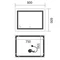 Зеркало Mixxus Premium QUADRO MR20-80x60-REVERSE (LED Touch, Anti-fog, димер) (MP6619)