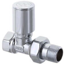 Кран для полотенцесушителя прямой Koer KR.532 - 1/2" (Продается по 1 шт.) (KR3074)