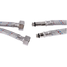 Гибкие шланги для смесителя гайка 1/2'' - Штуцер M10 (100 см) 2 шт Zerix (ZX1576)