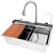 Мойка Mixxus Premium MH7545-SET-04.SUS304 со встроенным смесителем (MX1701)
