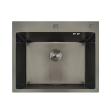 Мойка Mixxus MH6050 Nano-Black из нерж. стали (цвет графит) (MX1933)