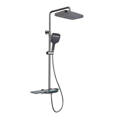 Душевая колонна с термостатическим смесителем Mixxus Premium SPACE-009-J Graphite, 3 режима (MI654