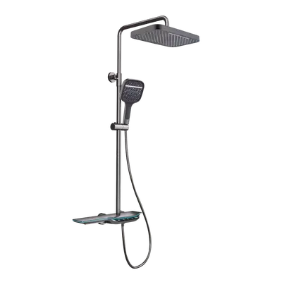 Душевая колонна с термостатическим смесителем Mixxus Premium SPACE-009-J Graphite, 3 режима (MI654 Душевая колонна с термостатическим смесителем Mixxus Premium SPACE-009-J Graphite, 3 режима (MI654