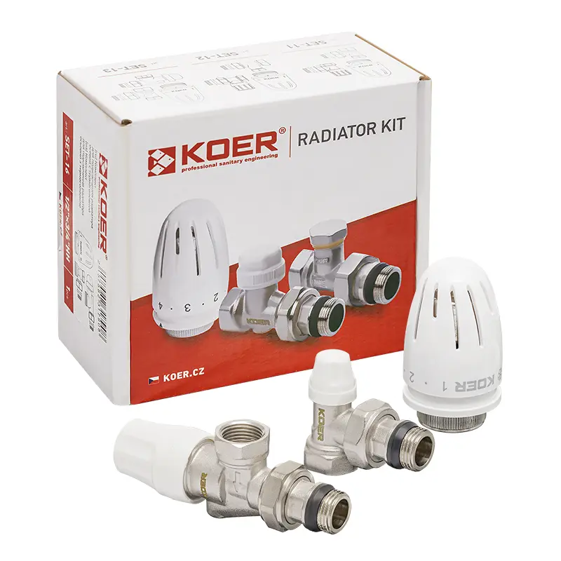 Комплект для підключення радіатора KOER SET-13 - 1/2"x1/2" (осьовий) з термоголовкою ВЗ (KR3176) Комплект для підключення радіатора KOER SET-13 - 1/2"x1/2" (осьовий) з термоголовкою ВЗ (KR3176)