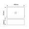 Раковина накладная Mixxus Premium QUADRO-0208 MARBLE 480х315х140mm с переливом (MP6518)