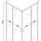 Душевая кабина без поддона Mixxus CUBIC SC01-90x90x185-TR GRAPHITE прозрачное стекло 4мм (MI6907)