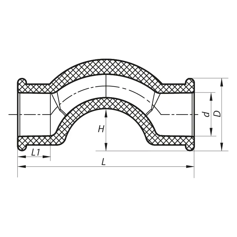 Обвод короткий Koer PPR 20 K0065.PRO (KP0077) Обвод короткий Koer PPR 20 K0065.PRO (KP0077)