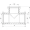 Тройник редукционный 3/4"х1/2"х3/4" ВВВ Koer KF.T080608F (KF0063)