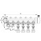 Коллектор распределительный 6-way с фитингом (40x20) PPR Koer K0194.PRO (KP2559)