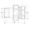 Сгон американка 1/2" прямой Koer KR.341 (KR0131)