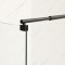 Душевая перегородка Mixxus Premium FLAT SP02-90x200-TR Black Walk-In прозрачное стекло 8мм (MI6855)