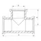 Тройник 3/4'' ВВВ Koer KF.T08F (KF0061) Тройник 3/4'' ВВВ Koer KF.T08F (KF0061)