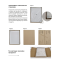 Зеркало Mixxus WARM MR02-90x70-CASE с LED Touch, Anti-fog, димером, рег. яркости, часами (MI6674)