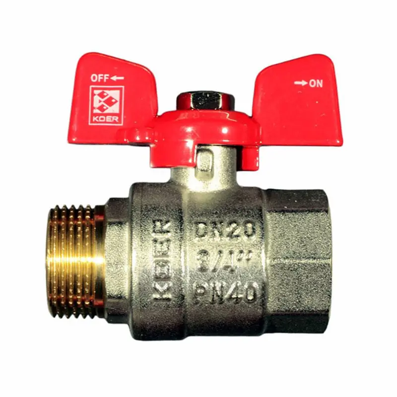 Кран шаровый Koer 3/4" ГШБ (KR.218) (KR0043) Кран шаровый Koer 3/4" ГШБ (KR.218) (KR0043)