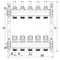 Коллекторный блок с расxодомерами Europroduct EP.S1110-12 1"x12 (EP4988)