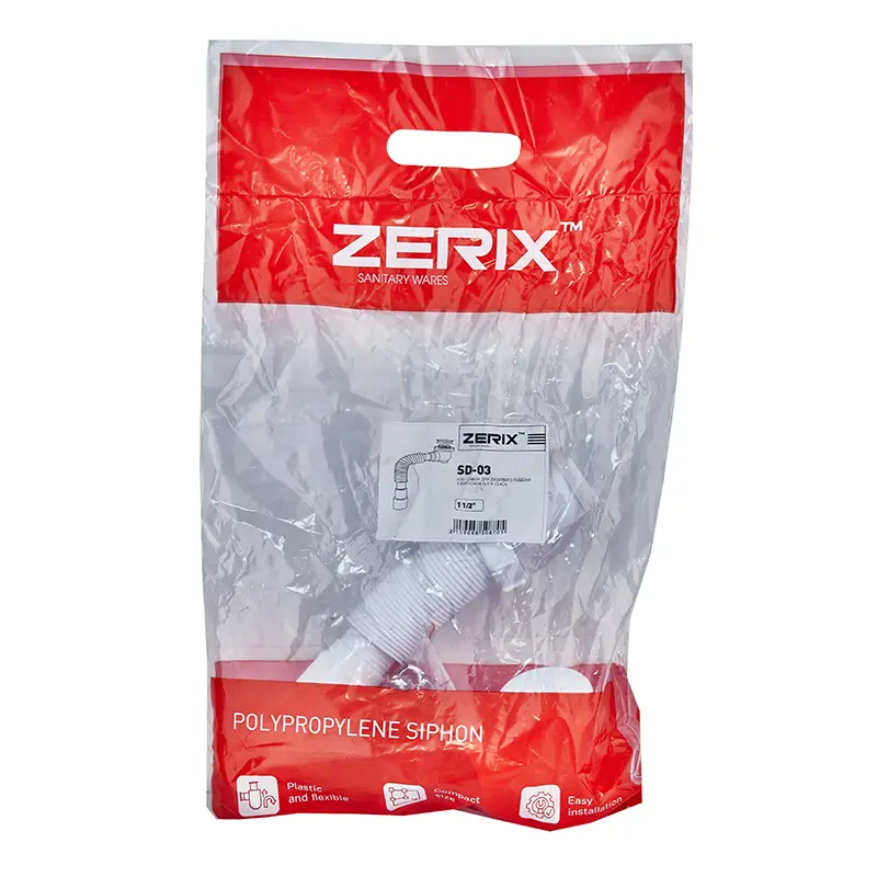 Сифон для душевого поддона Zerix SD-03 1 1/2" с выпуском Click-Сlack (ZX5087) Сифон для душевого поддона Zerix SD-03 1 1/2" с выпуском Click-Сlack (ZX5087)