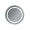 Зеркало Mixxus PLAIN MC02-60-CASE с LED Touch, Anti-fog, димером, рег. яркости, часами (MI6661)