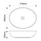 Раковина накладная Mixxus Premium ELLIPSE-0102 515х400х130mm (MP6551)