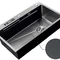 Мойка Mixxus Premium MH7545-SET-05 MICRO DECOR NANO-BLACK (3.0/0.8) комплект (графит) (MX9633)