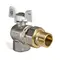 Кран с американкой 3/4" (Koer KR.228.W) угловой белый (KR0100) Кран с американкой 3/4" (Koer KR.228.W) угловой белый (KR0100)