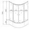 Душевая кабина с высоким поддоном Mixxus PLAIN SCT01-90x90x195-GR SATIN серое тонированное стекло 4