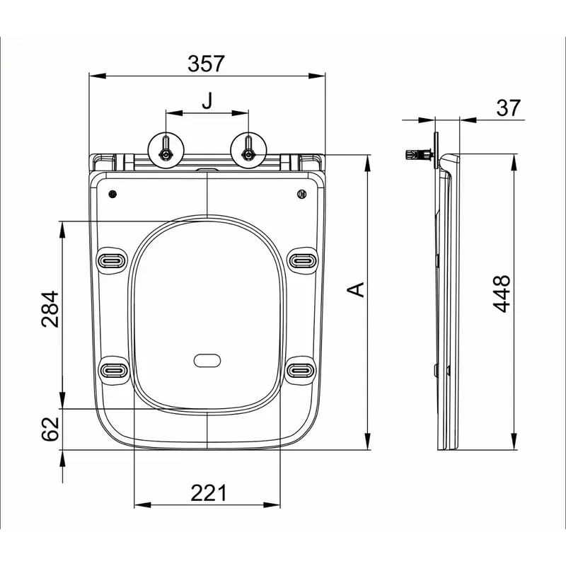 Сидение-крышка для унитаза Mixxus Premium SEAT COVER QUADRO-DIVERSE-2001 BLACK с микролифтом 448х35 Сидение-крышка для унитаза Mixxus Premium SEAT COVER QUADRO-DIVERSE-2001 BLACK с микролифтом 448х35