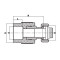Муфта с евроконусом и накидной гайкой Koer K0240.PRO White - 20x3/4 PPR (KP3134)