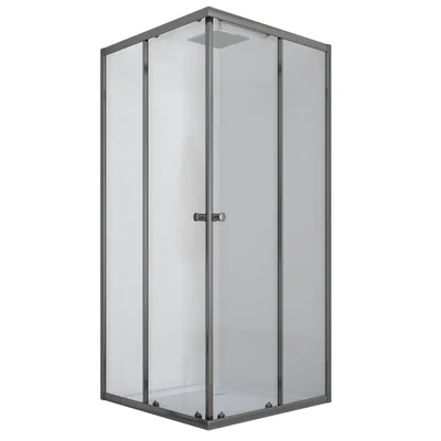 Душевая кабина без поддона Mixxus CUBIC SC01-90x90x185-TR GRAPHITE прозрачное стекло 4мм (MI6907)