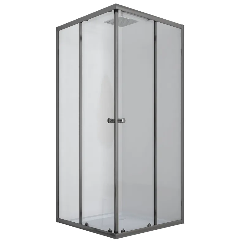 Душевая кабина без поддона Mixxus CUBIC SC01-90x90x185-TR GRAPHITE прозрачное стекло 4мм (MI6907)