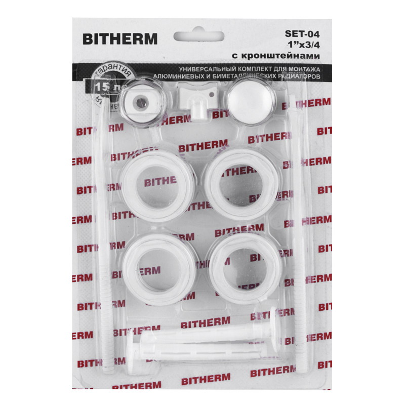 Комплект для радіатора 3/4" (з кріпленнями) BITHERM SET-04 (BT0555)