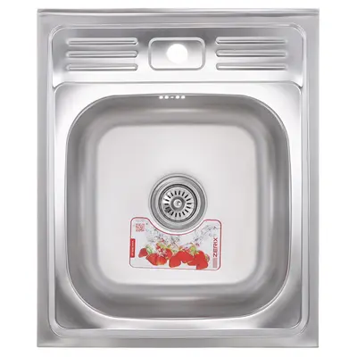 Кухонна мийка накладна ZERIXZ5060-06-160E (satin) (ZX1611) Кухонна мийка накладна ZERIXZ5060-06-160E (satin) (ZX1611)