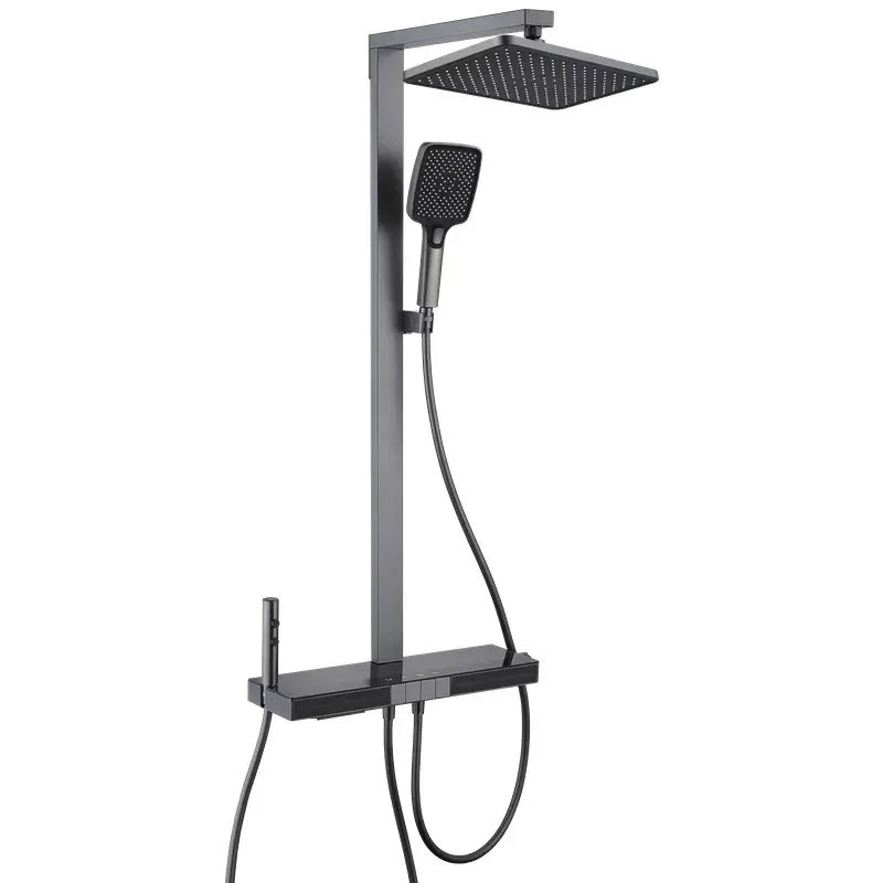 Душевая колонна с термостатическим смесителем Mixxus Premium Next-009-J Graphite, 4 режима (MI6544) Душевая колонна с термостатическим смесителем Mixxus Premium Next-009-J Graphite, 4 режима (MI6544)