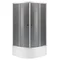 Душевая кабина с высоким поддоном Mixxus PLAIN SCT01-90x90x195-GR SATIN серое тонированное стекло 4