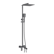 Душевая колонна со смесителем Koer KB-56007-07, 3 функции (Цвет графит) (KR5160)